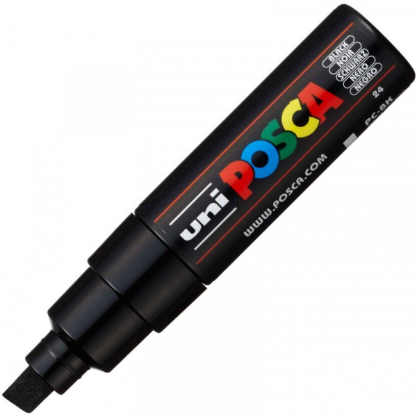 marqueur-pointe-large-biseautee-noir-pc8k-posca