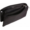 Trousse plate 3 compartiments 22 x 2 x 10 cm noir Clairefontaine