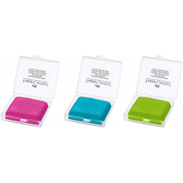 Gomme mie de pain Faber-Castell couleurs vives