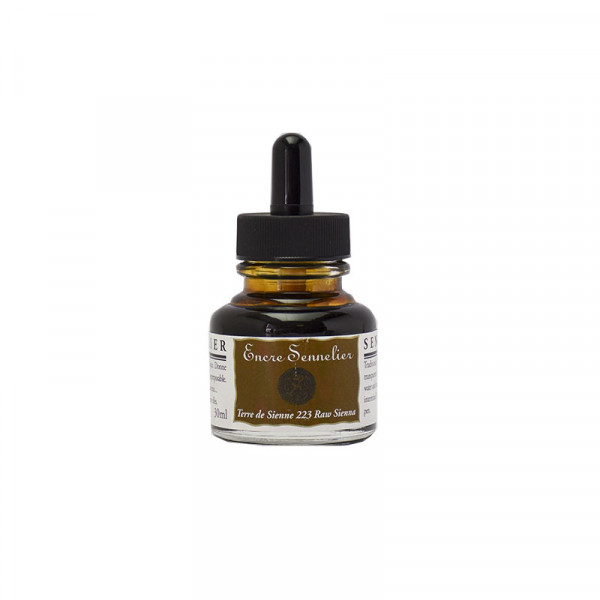 photo-Encre - Terre de Sienne - 223 - Calligraphie - Sennelier - Flacon de 30ml - Beaux-arts
