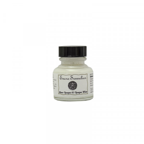 photo-Encre - Blanc opaque - 1 - Calligraphie - Sennelier - Flacon de 30ml - Beaux-arts