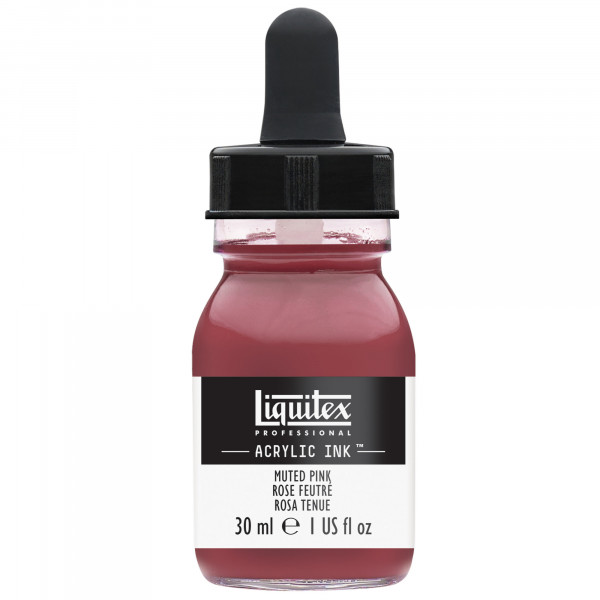 photo-Encre - Acrylique - Rose feutré - 504 - Liquitex - Flacon 30ml - Beaux-arts