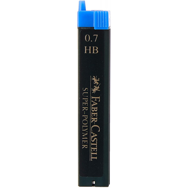 Etui de 12 mines pour porte-mines 0,7mm HB Faber-Castell