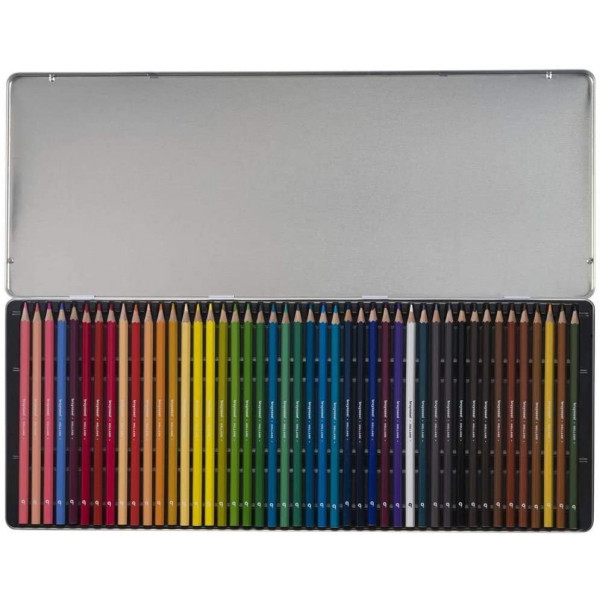 Crayons de couleurs - Boîte métal de 45 couleurs - Coloriage, bullet journal - Bruynzeel