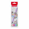 Etui de 6 feutres de couleur pastel Bruynzeel assortiment