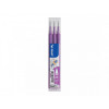Lot de 3 recharges FriXion pointe moyenne 0,7mm pourpre Pilot