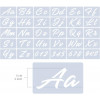 Set de pochoirs 5 cm - Lettres décoratives 64 caractères - Qbix