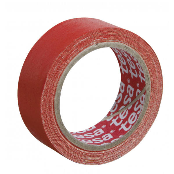Ruban adhésif toilé réparation fixation Tesa Power Effect 2,75m x 19mm rouge