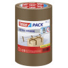 Lot de 3 rubans adhésif emballage Tesa 66m x 50mm marron