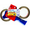 Dévidoir en métal + 2 rouleaux de rubans adhésif Tesa Basic Havane