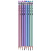 Lot de 8 crayons graphite HB Apli couleurs pastel