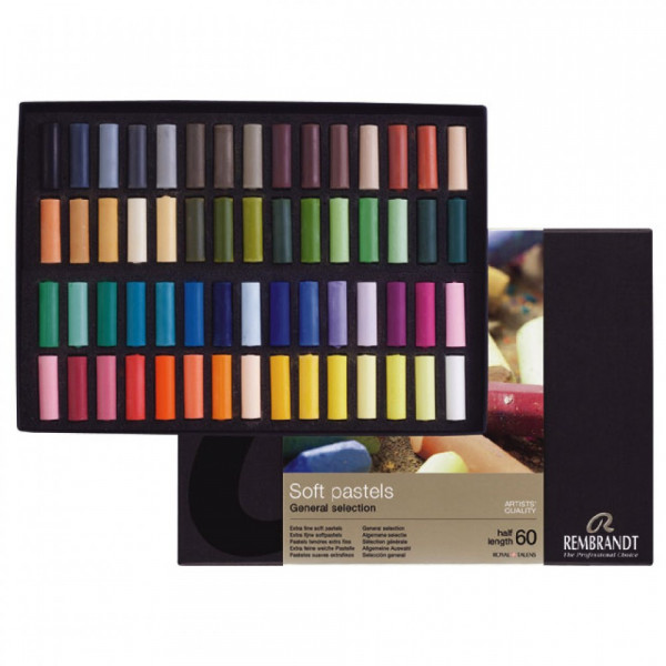 photo-Pastels - Tendre - Extra fin - 60 couleurs - Beaux-arts - Rembrandt