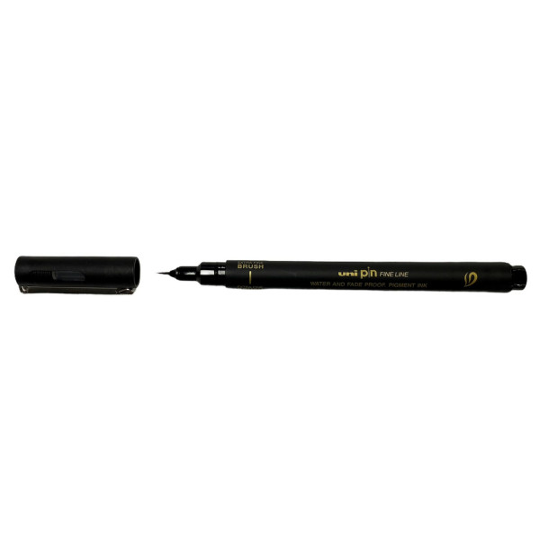 photo-Feutre - Pointe pinceau - Noir - Dessin - Croquis - Uni Pin Brush - Uni Ball