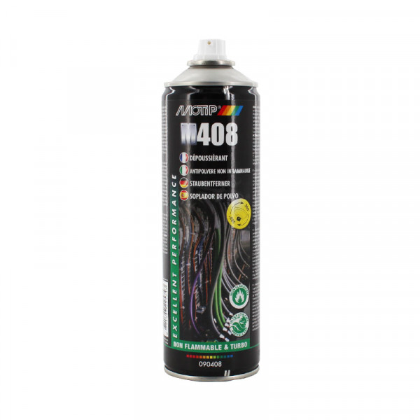 Bombe aérosol gaz dépoussiérant Motip M408 500ml