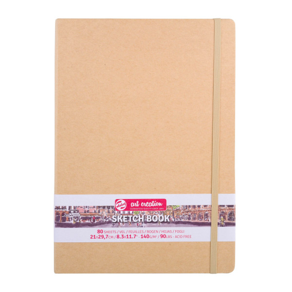 photo-Carnet - Croquis - Dessin - A4 - 21x29,7cm - 80 pages - 140g - Kraft - Sakura
