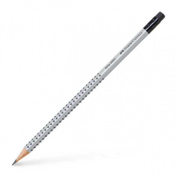 Crayon graphite HB Grip 2001 avec embout gomme Faber-Castell