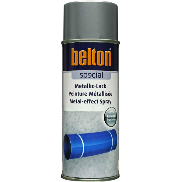 Bombe de peinture Belton effet métallisé argent 400ml