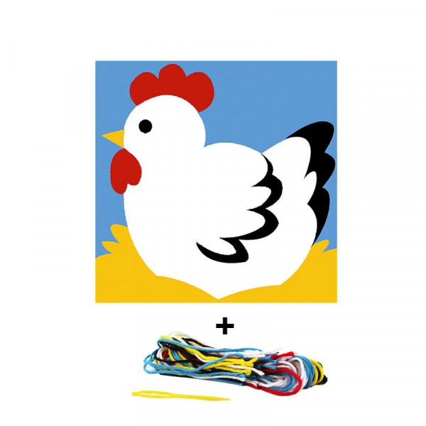 Kit de canevas pour enfant Seg de Paris motif poule