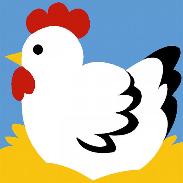 Kit de canevas pour enfant Seg de Paris motif poule