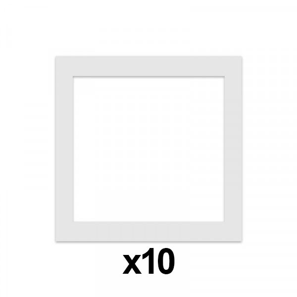 Passe partout format standard Blanc pour cadres et photos - Cadre 24 x 30 cm - Ouverture 14 x 19 cm