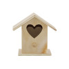 photo-Petit nichoir - Décoration de table - Bois - A décorer - 8 x 8 x 5,5 cm