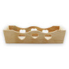 Petit plateau - Décoratif - Avec découpe cœurs - Bois - A décorer - 22x13x5 cm