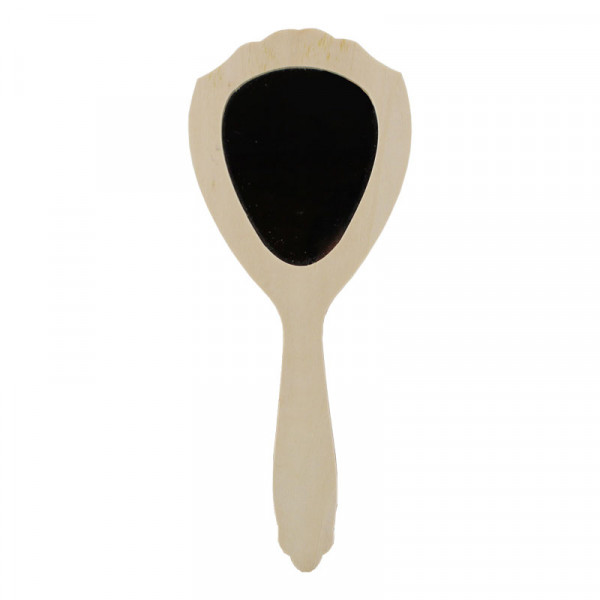 photo-Petit miroir - Miroir princesse - Bois - A décorer - 30x12,5x0,7cm