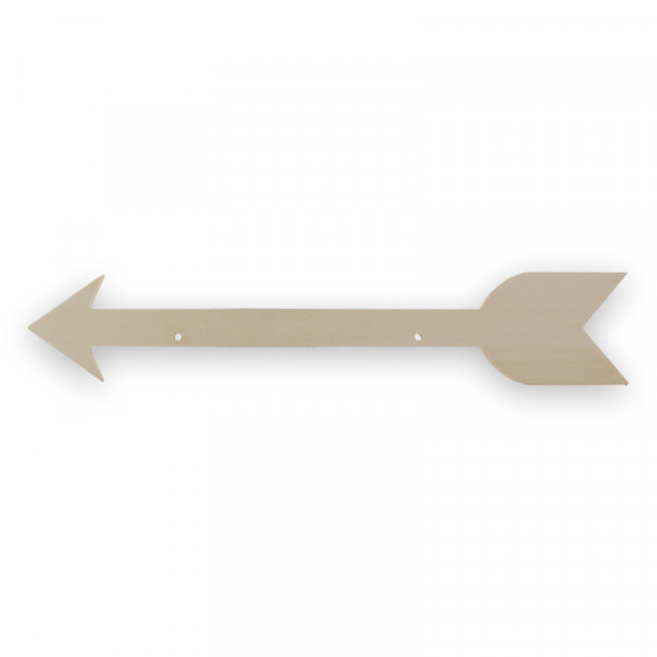 photo-Flèche - A suspendre - Décoratif - Bois - A décorer - 40 cm longueur