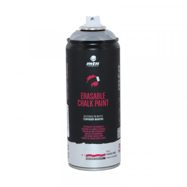 Bombe de peinture à la craie effaçable Chalk - Argent - 400ml - MTN Pro