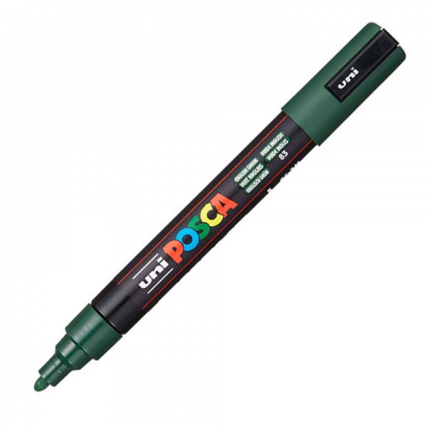 MARQUEUR POINTE MOYENNE 1.8-2.5 MM - VERT ANGLAIS - PC5M - POSCA