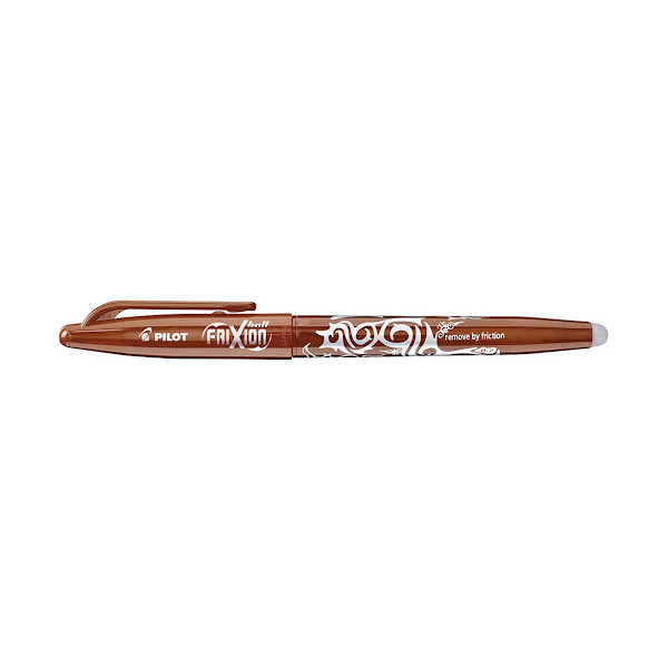 Stylo FriXion Ball pointe moyenne 0.7mm chocolat Pilot pas cher