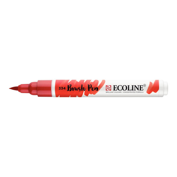 photo-Feutre - Pointe pinceau - Rouge écarlate - 334 - Aquarellable - Ecoline Talens