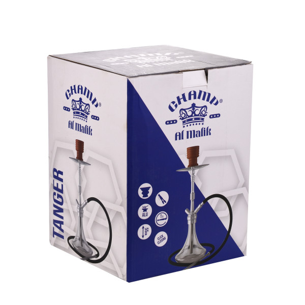 Chicha - 55 cm - Verre et alu - Modèle Tanger - Champ Al Malik