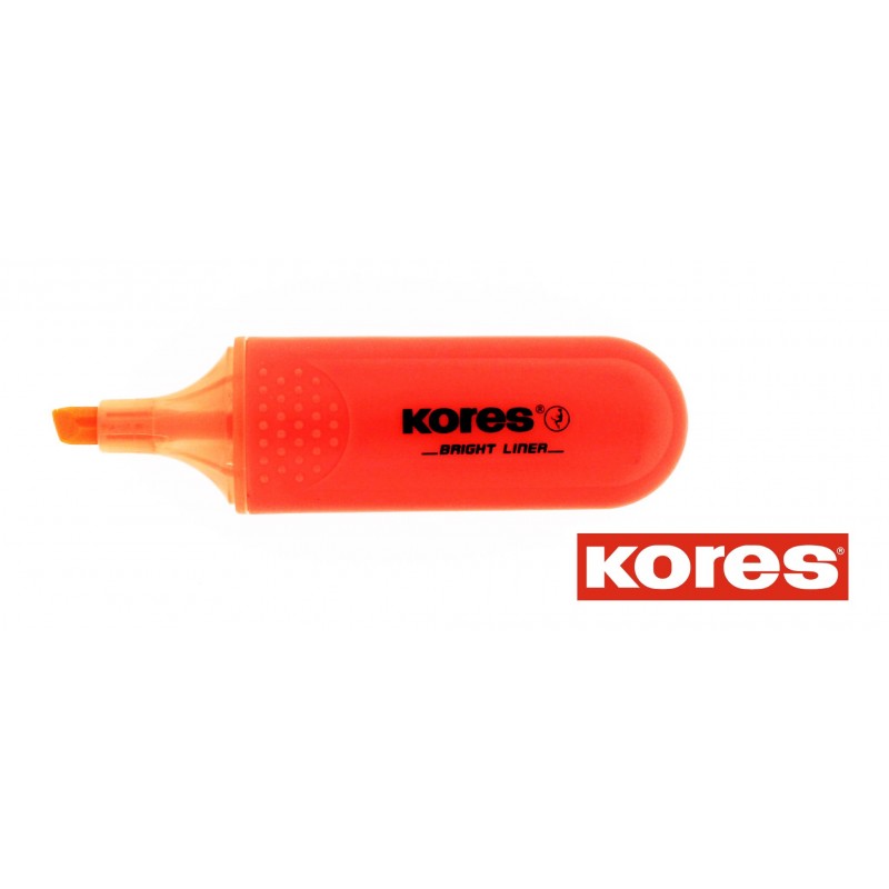 Etui De 4 Surligneurs Bright Liner - Pointe Biseautée - Kores | Surdiscount
