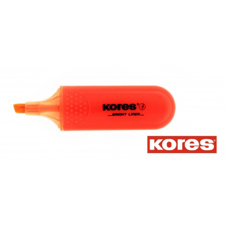 Etui De 4 Surligneurs Bright Liner - Pointe Biseautée - Kores | Surdiscount