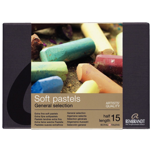 photo-Pastels - Tendre - Extra-fin - 15 couleurs - Demi-pastels - Rembrandt - Sélection générale