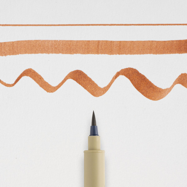 Feutre - Pointe pinceau - Marron - Pigma Micron Brush - Sakura