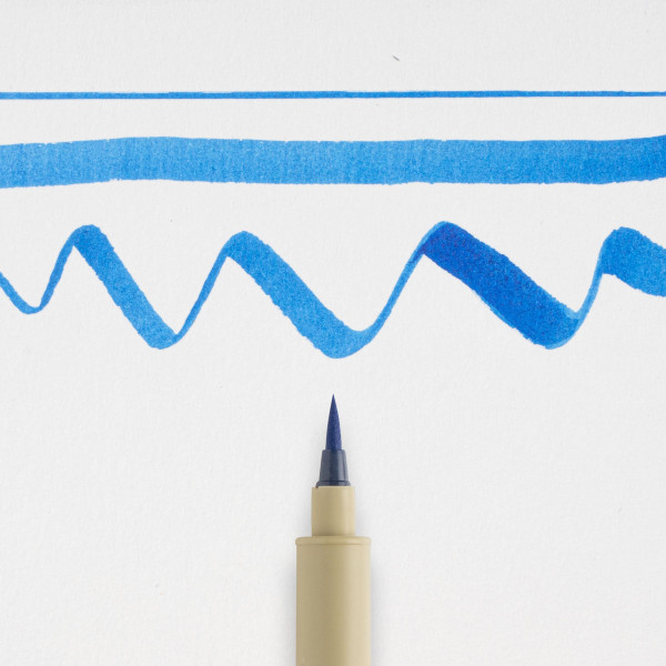 Feutre - Pointe pinceau - Bleu - Pigma Micron Brush - Sakura