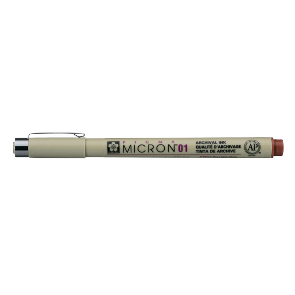 Feutre Pigma Micron 01 Sakura pointe extra fine 0.25mm marron