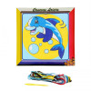 Kit canevas Dauphin 15 x 15 cm gros trous