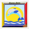 Kit canevas Dauphin sauteur 15 x 15 cm gros trous