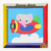 Kit canevas Dumbo vole 15 x 15 cm gros trous