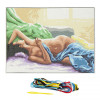 Kit complet canevas 15 x 20 cm modèle femme