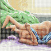 Kit complet canevas 15 x 20 cm modèle femme