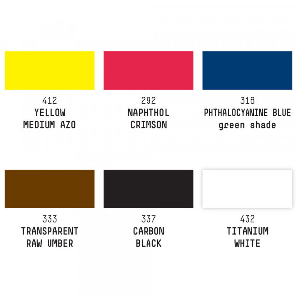 Lot de 6 encres acryliques Liquitex Acrylic Ink 30ml couleurs essentielles
