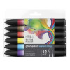 Feutres - Promarker Watercolour - 12 couleurs - Tons basiques - Winsor et Newton