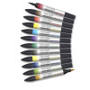 Feutres - Promarker Watercolour - 12 couleurs - Tons basiques - Winsor et Newton