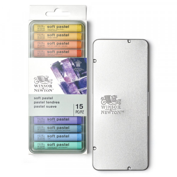 Pastels - Tendre - Boîte de 15 couleurs - Winsor et Newton - Beaux-arts