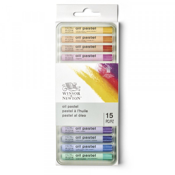 photo-Pastels à l'huile - Boite de 15 couleurs - Beaux-arts - Winsor et Newton