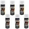 Lot de 6 bombes de peinture professionnel Nespoli - haute température blanc - 400ml | Surdiscount